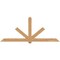 Ekena Millwork Kennewick Timber Gable Bracket, Western Red Cedar, 108"W x 45"H x 5 1/2"D x 5 1/2"F, 10/12 Pitch GBW108X45X0606KEN00SWR - alternate 1